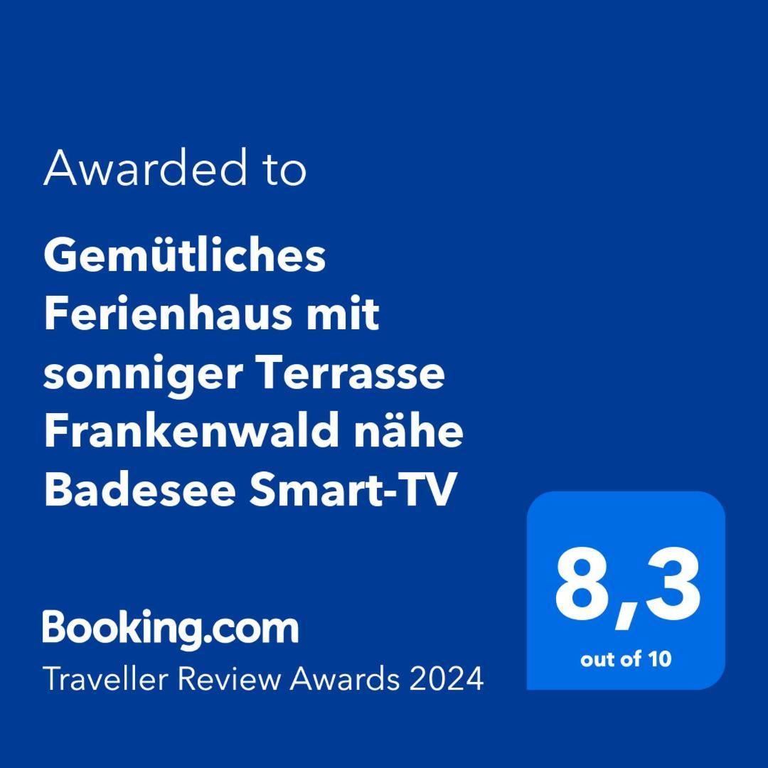 Gemuetliches Ferienhaus Mit Sonniger Terrasse Frankenwald Naehe Badesee Smart-Tv Lichtenberg  Εξωτερικό φωτογραφία